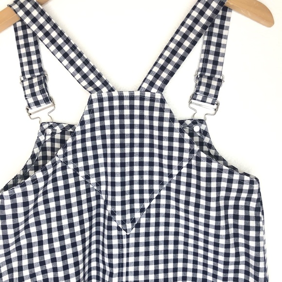 Volcom Georgia May Jagger Overall Dress Gingham S - Picture 7 of 9